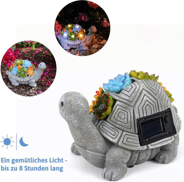 Produktbild Dönges Solar-Gartendeko Schildkröte, mit 7 warmweissen LEDs