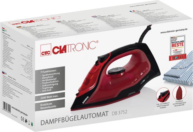 Actual product image Clatronic Clat Steam Railway DB 3752 bk/rd (2200 W)