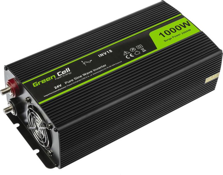 Image du produit GreenCell Voltage Car Inverter 24V to 230V 1000W Full Sine Wave