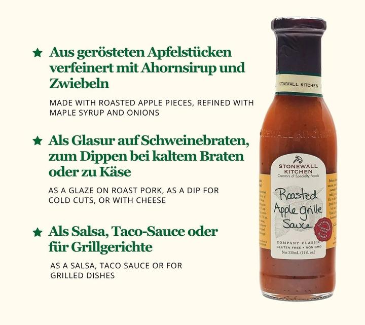 Produktbild Stonewall kitchen Roasted Apple Grille Sauce