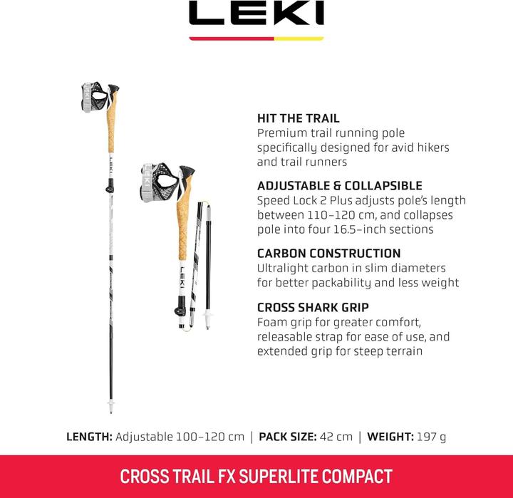 Produktbild Leki Cross Trail FX Superlite compact (100 - 120 cm)