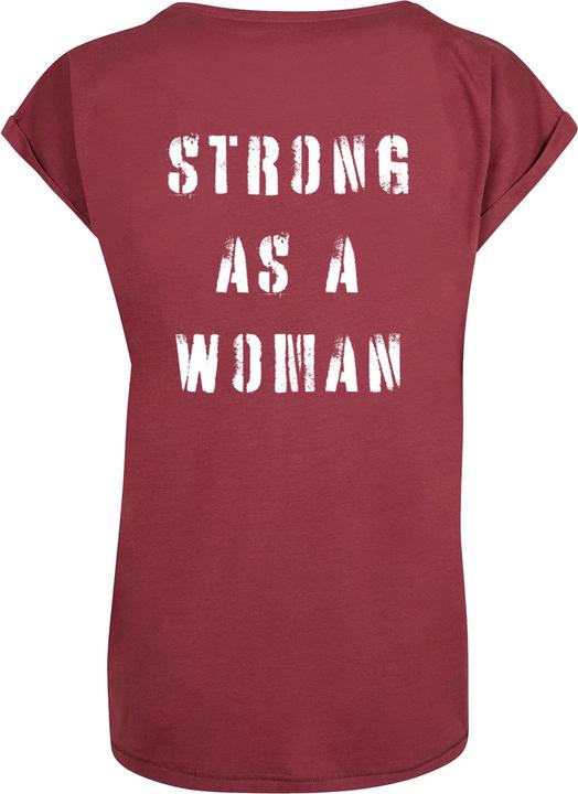 Produktbild Merchcode Ladies WD - Strong As A Woman Extended Shoulder Tee - 116539 (XL)