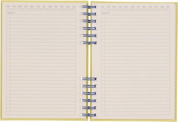 Image du produit Designworks Standard Issue Planner Notebook No. 12 - Cobalt | Citron (15 x 21 cm, À rayures, Couverture rigide)