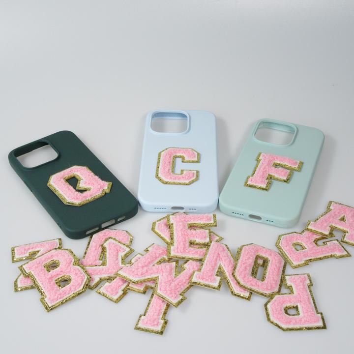 Actual product image PhoneLook Sticker Sticker for mobile/tablet/computer 3D embroidered letter P