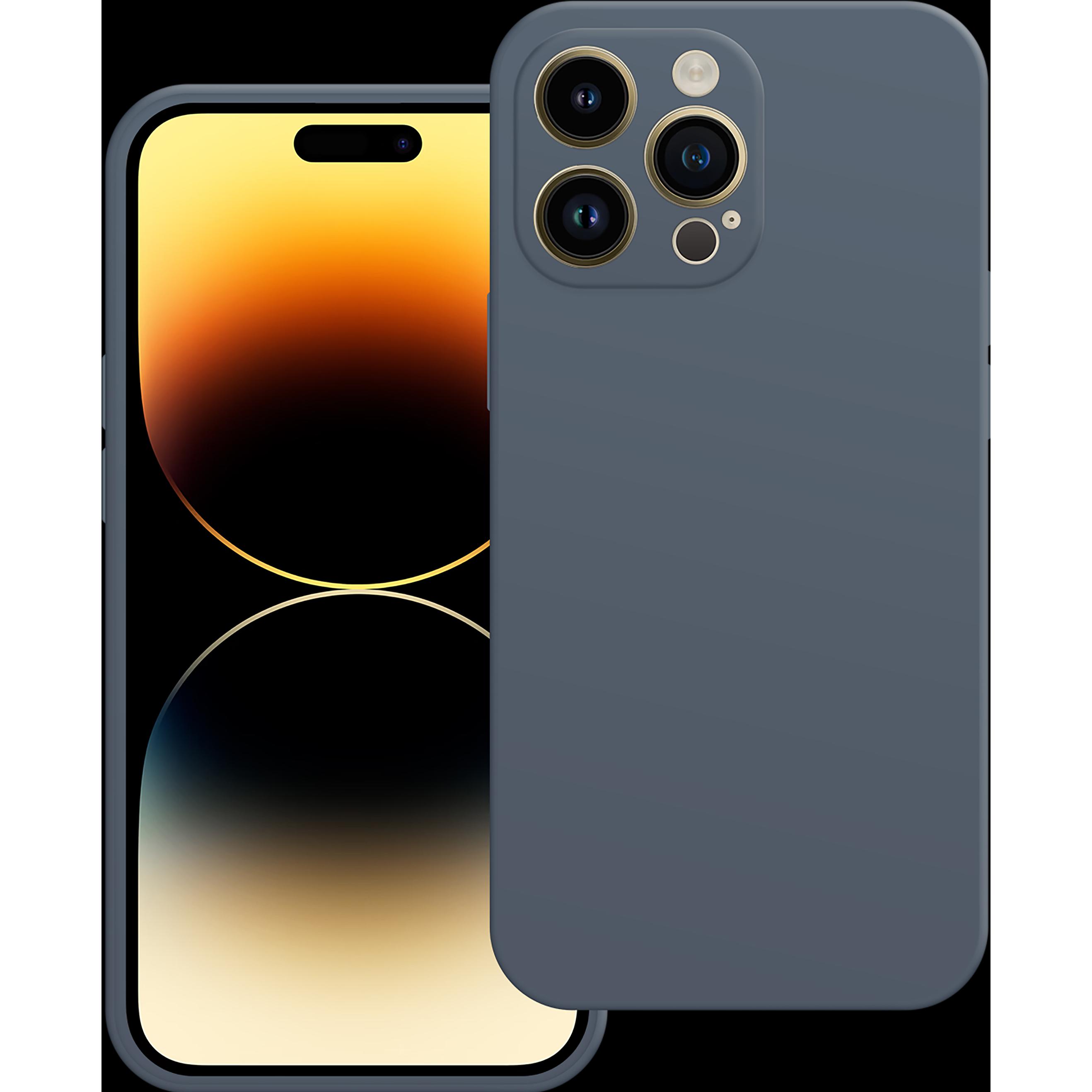 Cazy Silikon Hülle Kompatibel mit iPhone 14 Pro Max - Soft TPU Schutz - (Apple iPhone 14 Pro Max), Smartphone Hülle, Bla...