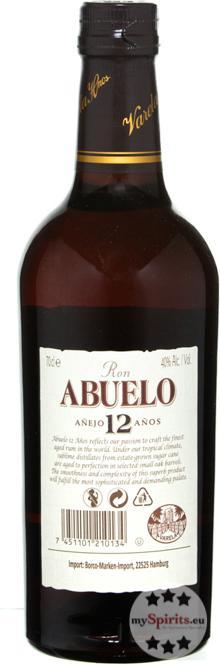 Produktbild Ron Abuelo 12 Años (1 x 70 cl)