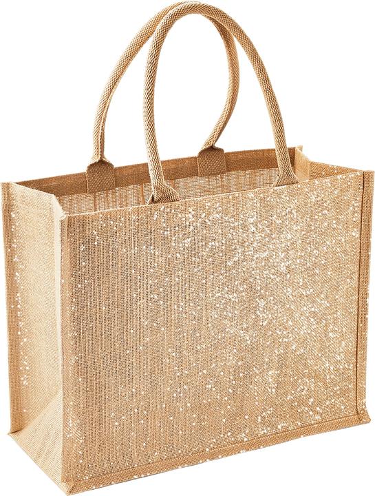 Produktbild Westford Mill Metall Schimmer Jute Schopper Tasche (2 Stückpackung)