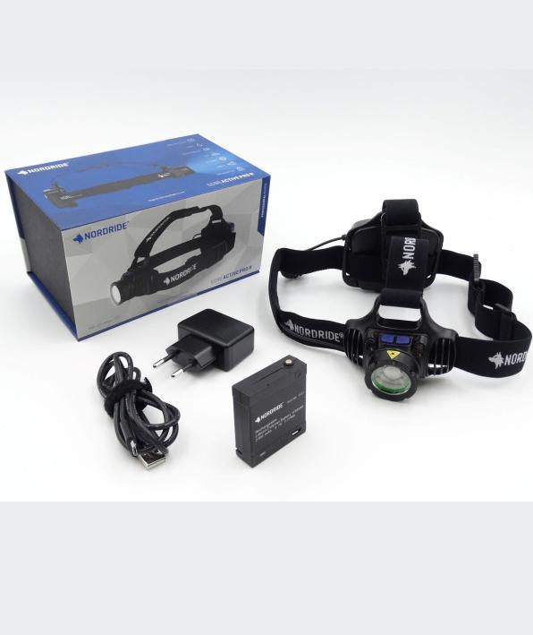 Produktbild Nordride Stirnlampe Active Pro R hybrid Schwarz, 500 lm, IP65 (500 lm)