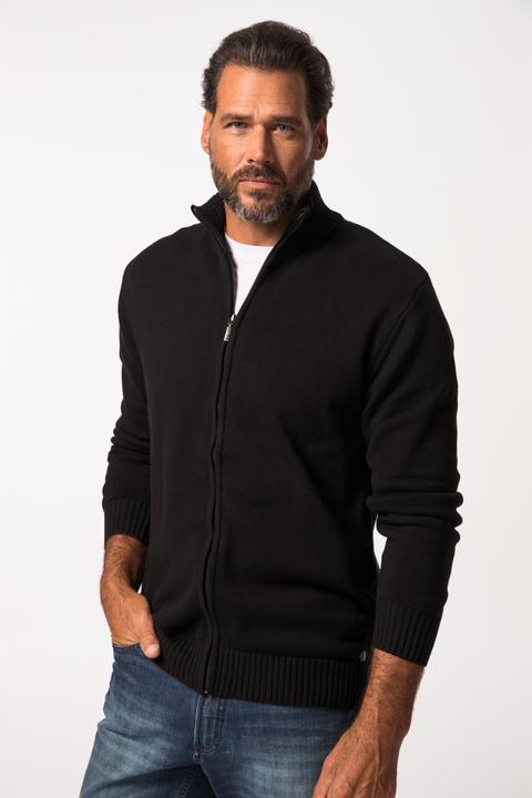 Produktbild JP1880 Strickjacke, Stehkragen, Rippbündchen (XL)