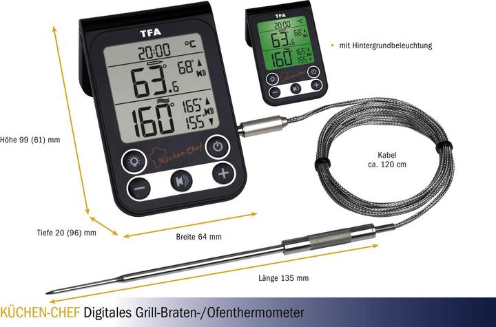 Image du produit TFA Thermomètre pour four à rôtir