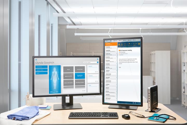 Actual product image HP t630 - Thin Client - Tower - 1 x GX-420GI 2 GHz (AMD GX-420GI, 4 GB)