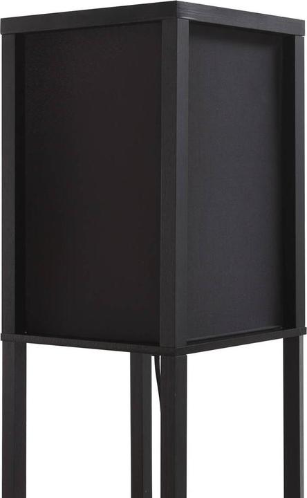 Produktbild Lindby Birta Stehleuchte mit Ablage, Holz, schwarz (E27)