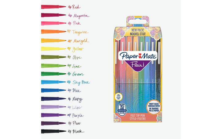 Actual product image Paper Mate Flair Set (Multicoloured, 16 x)