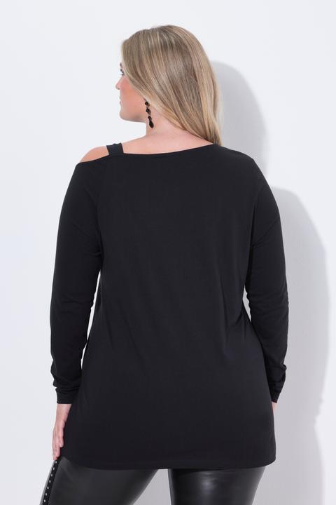 Actual product image Miamoda T-Shirt, A-Linie, Leo-Herz, Schulter CutOut (50)