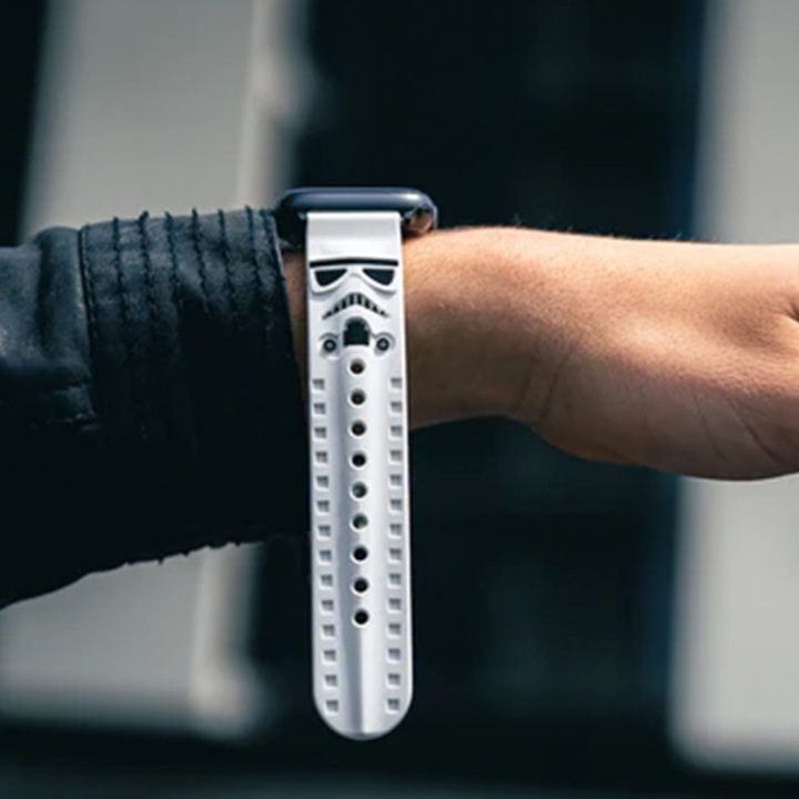 Actual product image Moby Fox Star Wars - Apple Watch Armband 38/40/41/42/44/45/49 mm (Stormtrooper 3D) (Silicone)