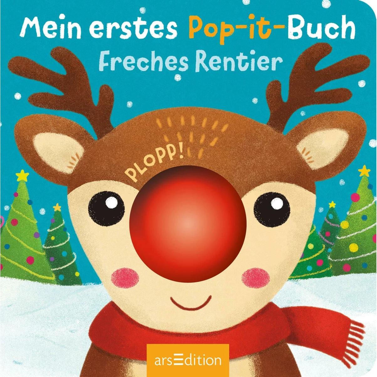 Ars Edition, Babybücher, Mein erstes Pop-it-Buch – Freches Rentier (Deutsch)