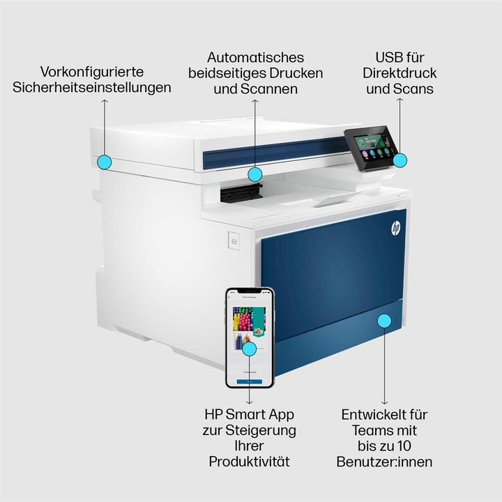 Actual product image HP Color LaserJet Pro MFP 4302fdn (Laser, Colour)