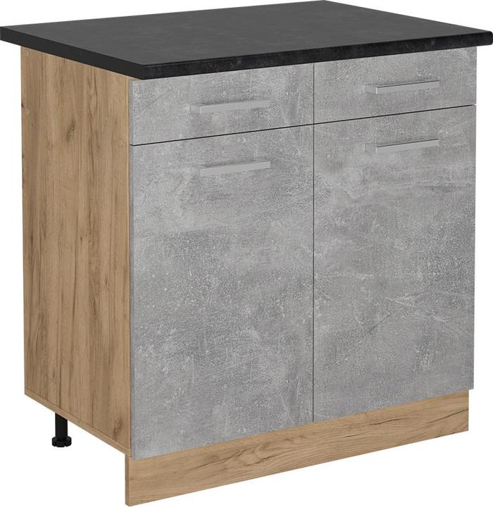 Anthrazit, Beton, Goldkraft Eiche