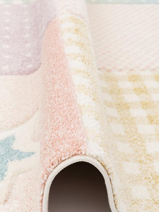 Actual product image Pergamon Children carpet Maui Kids plaid stars (200 x 290 cm)