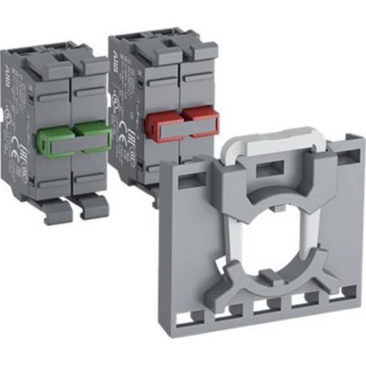 ABB, Verteilerschrank Zubehör, Kontaktelement 1 bryder + holder MCBH-01 MCBH-01