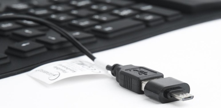 Produktbild Gembird FLEXIBLE USB ENG/Juodas KB-109F-B (DE, Kabelgebunden)
