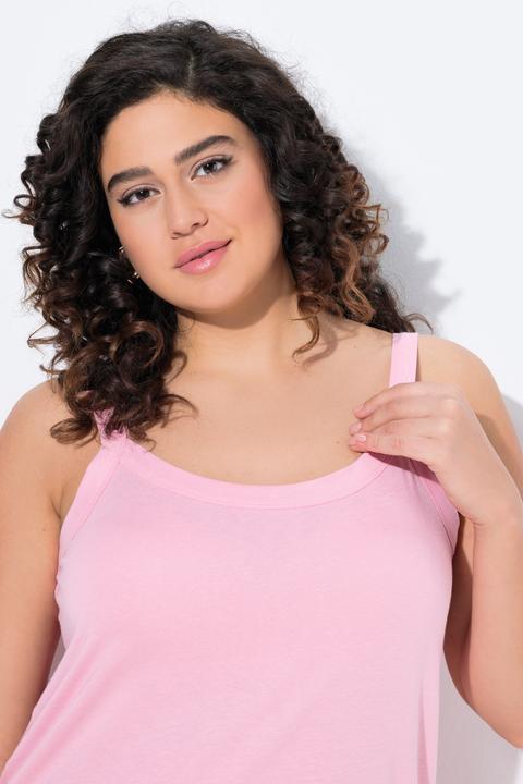 Immagine prodotto Ulla Popken Top smanicato con modal, scollo rotondo e spalline sottili (54)