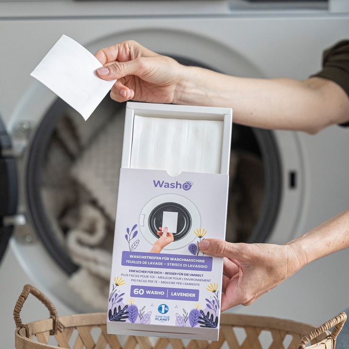 Actual product image Washo Washing strips (60 Washing cycles, Sheets)