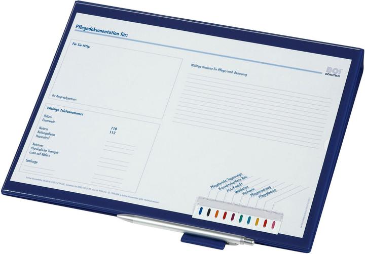 Produktbild Boi Dokutech Click-Plus Ambulant Patienten-Dokumentationsmappe 2-Ringe blau 3,5 cm DIN A4 (A4, 1 x)