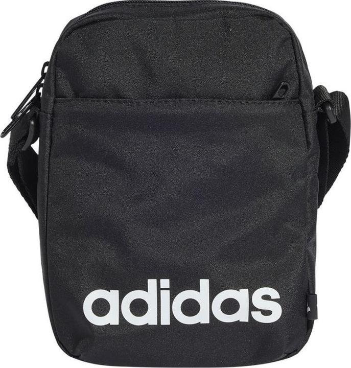 adidas LINEAR Organizer, Unisex-Erwachsene Gürteltasche, Black/White, One Size - JE8341