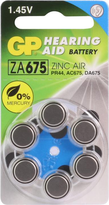 Produktbild GP Batteries Gp Za675 (6 Stk., PR44, 650 mAh)