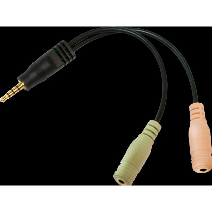Thumbnail - LogiLink Klinkenadapter (Audio Splitter), Audio Adapter, Schwarz