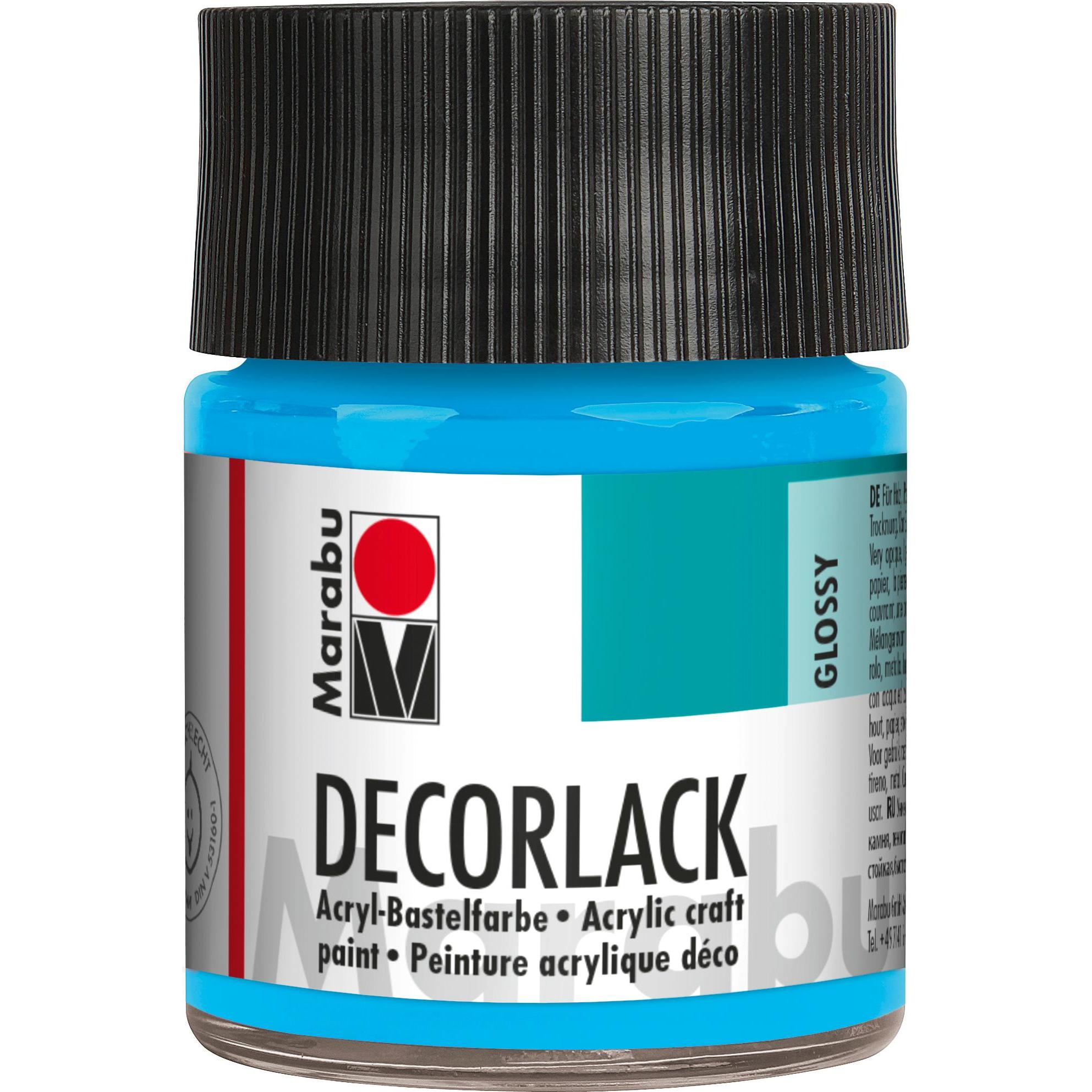Marabu, Künstlerfarbe + Bastelfarbe, Acryllack "Decorlack", saftgrn, 50 ml, im Glas (Saftgrün, 50 ml)