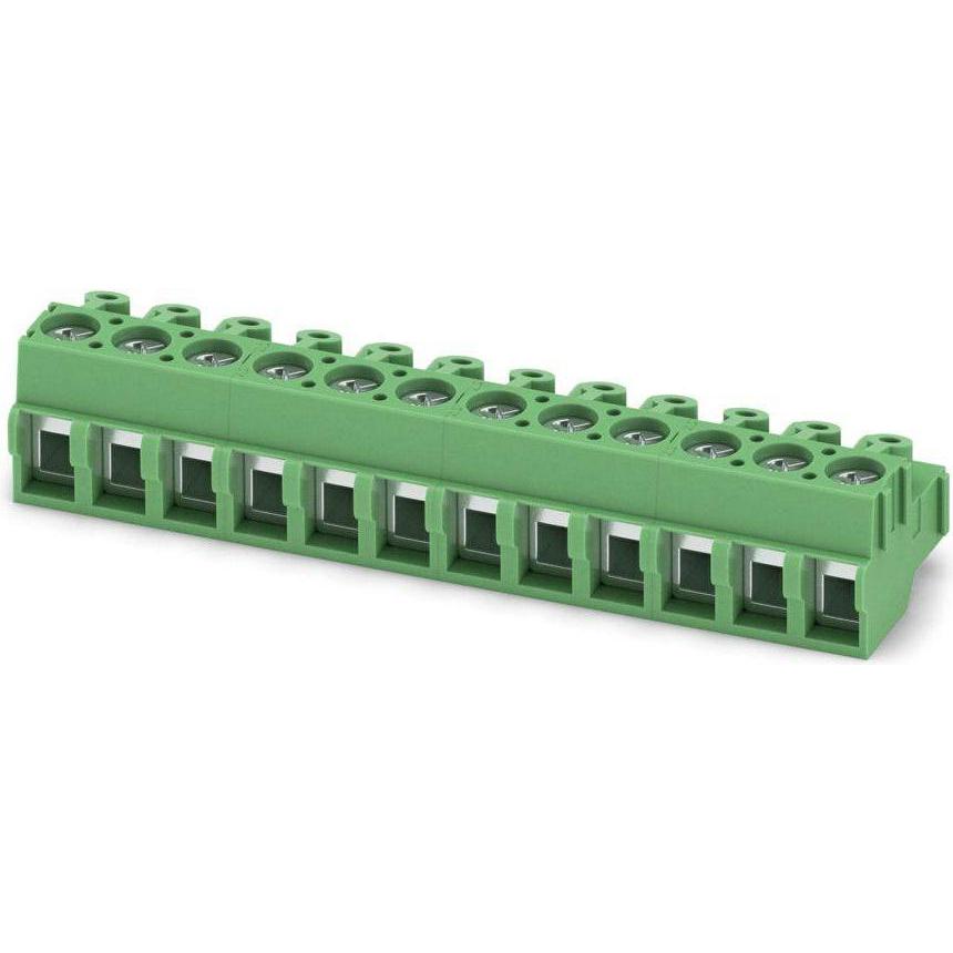 Phoenix Contact PHOE Leiterplatten-Anschlussklemme, Elektronikkabel + Stecker, Grün