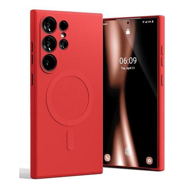 Mercury MagSafe Semi-Silicone G928 czerwony /red (Samsung Galaxy S24 Ultra), Smartphone Hülle, Rot