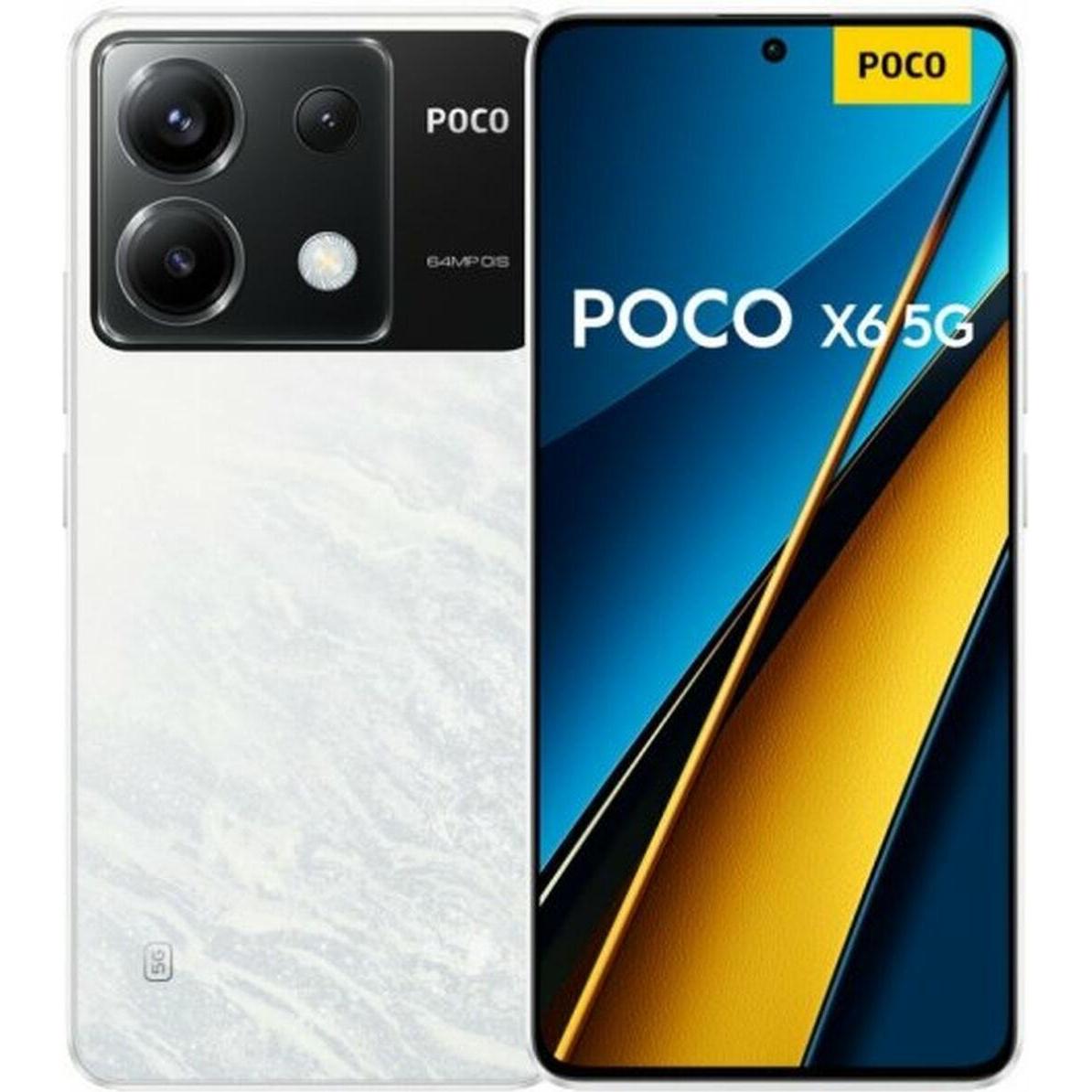 Xiaomi Poco X6 (256 GB, White, 6.67", Hybrid Dual SIM, 5G), Smartphone, Weiss