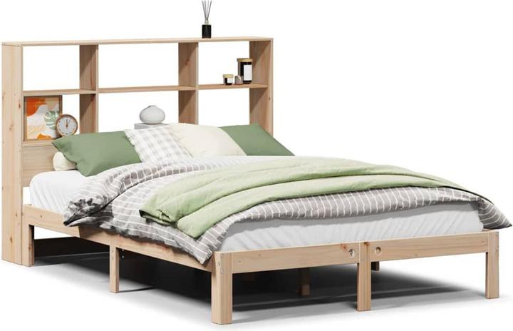 VidaXL Letto con ripiano senza materasso in pino (160 x 200 cm)