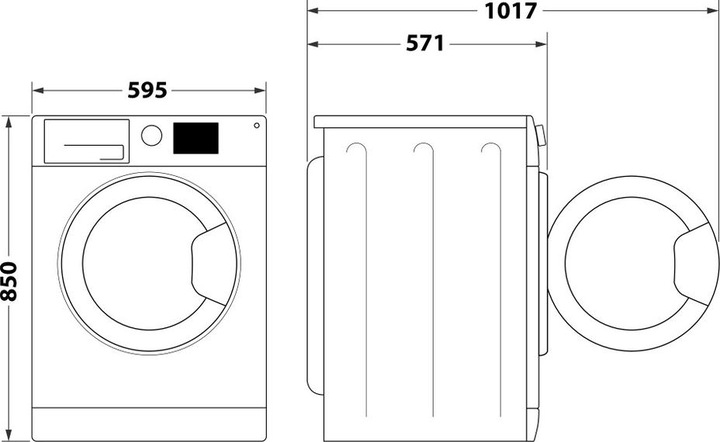Actual product image Whirlpool FFBBE 7469 BV (7 kg, Left)