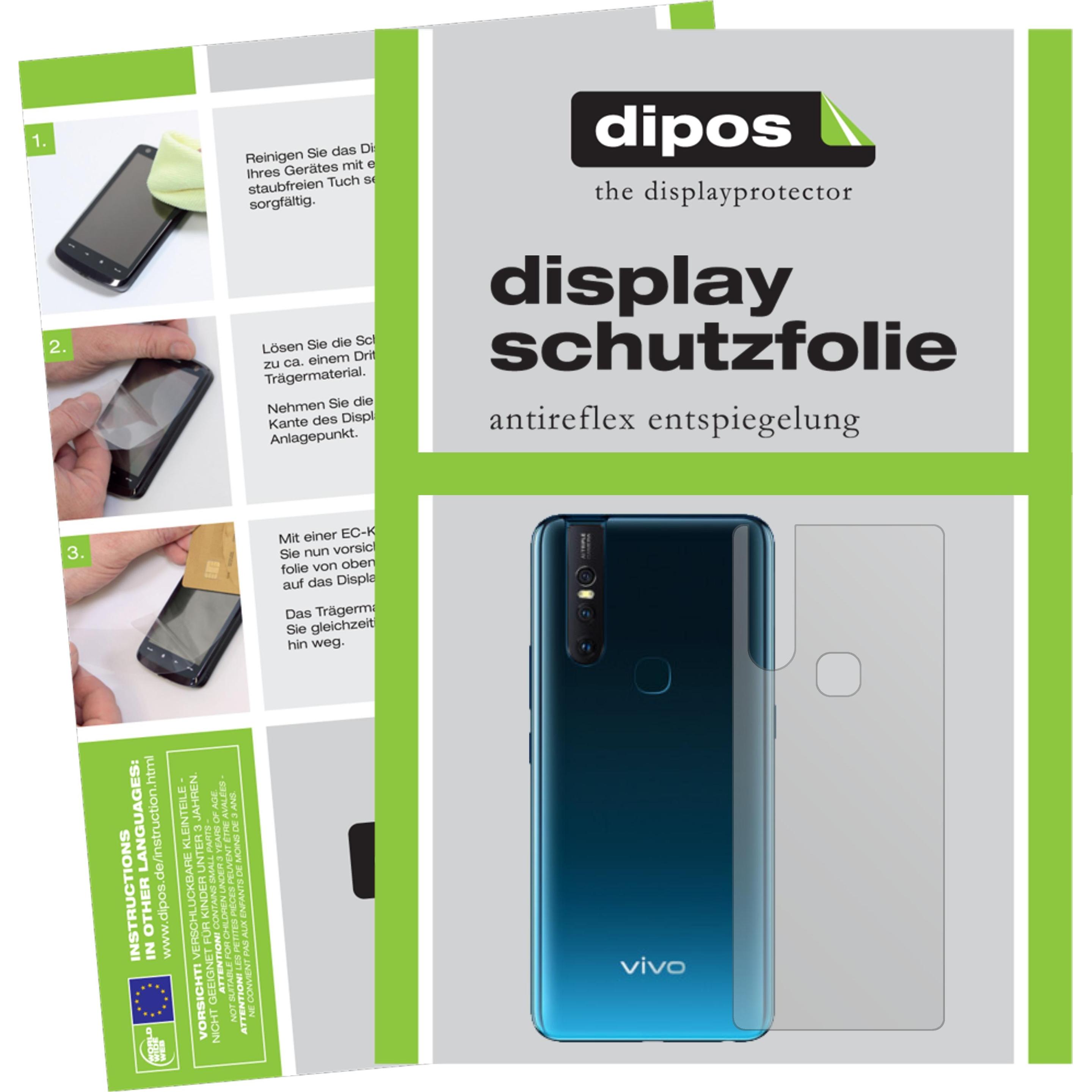 Dipos Displayschutzfolie Antireflex (2 Stück, Vivo V15), Smartphone Schutzfolie, Transparent