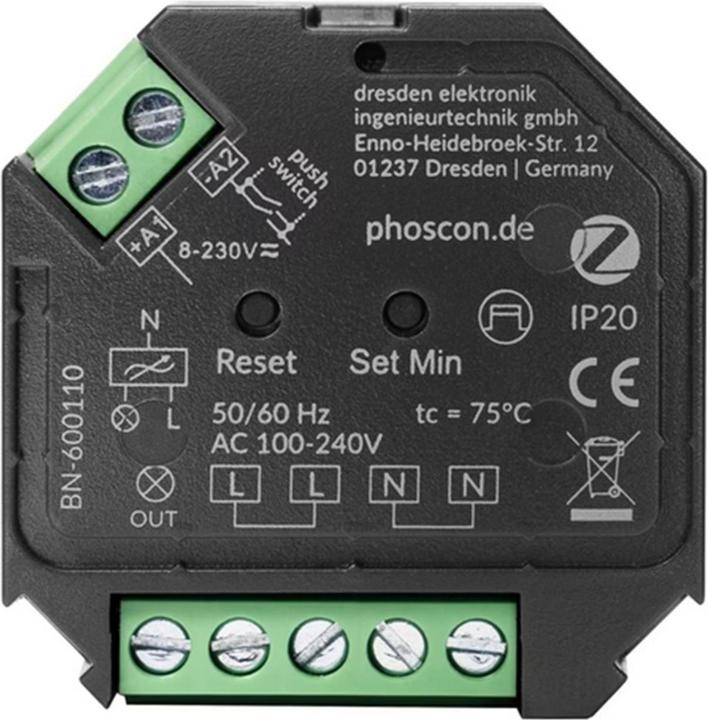 Actual product image Dresden Elektronik Phoscon Kobold Zigbee dimming actuator 400 W (Dimming actuator)