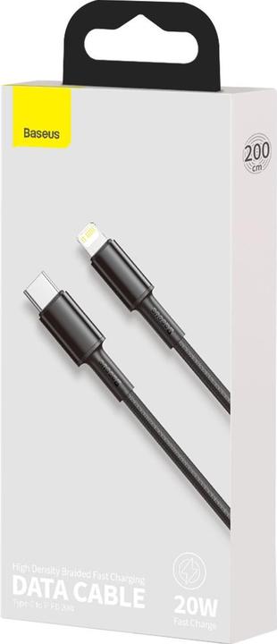 Actual product image Baseus USB C - Lightning (2 m, USB 2.0, 20 W)