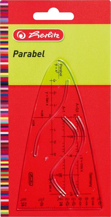 Actual product image Herlitz Standard parabola, transparent, plastic (12.20 cm, Plastic)