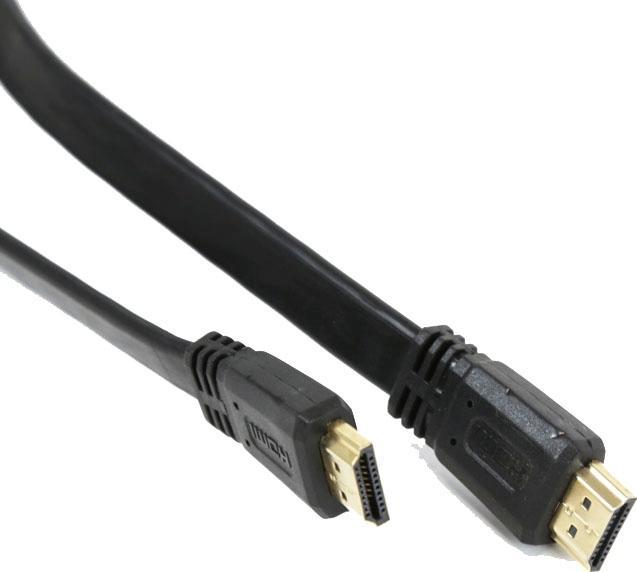 Produktbild PremiumCord HDMI High Speed + Ethernet plochÃ½ kabel, zlacenÃ© konektory (1.50 m, HDMI)