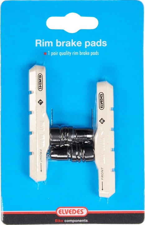 Produktbild Elvedes Bremsschuhe V-Brake 72 x 10 mm, Weiss (Shimano, Gummi)