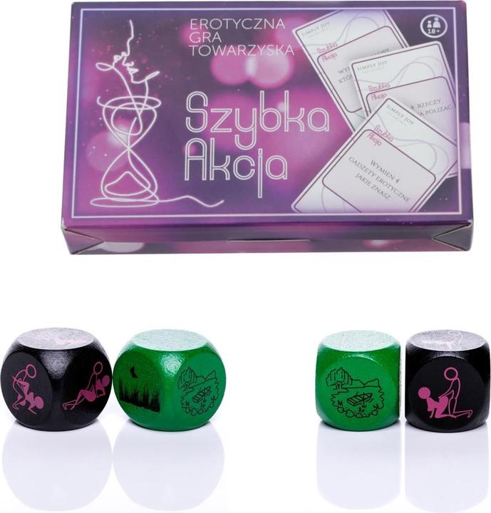 Temptation Schnelles Action-Kartenspiel und Exhibitionisten-Würfel, 2 Stk. (Jeu de cartes, Jeux de dés)