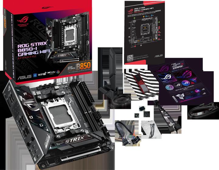 Actual product image ASUS ROG STRIX B850-I GAMING WIFI (AM5, AMD B850, Mini-ITX)
