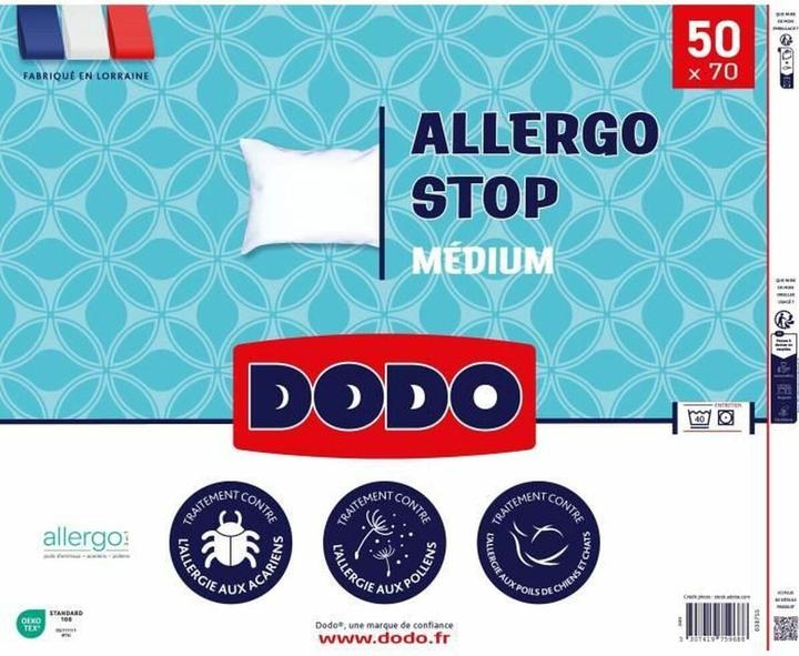 Dodo Kissen ALLERGO STOP Weiss 50 x 70 cm