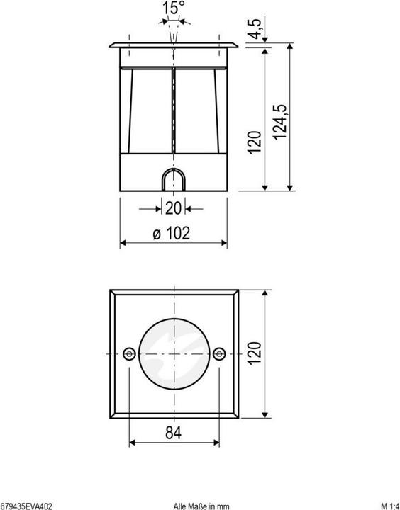 Actual product image EVN-Lichttechnik LED recessed floor luminaire (370 lm, GU10, IP67)