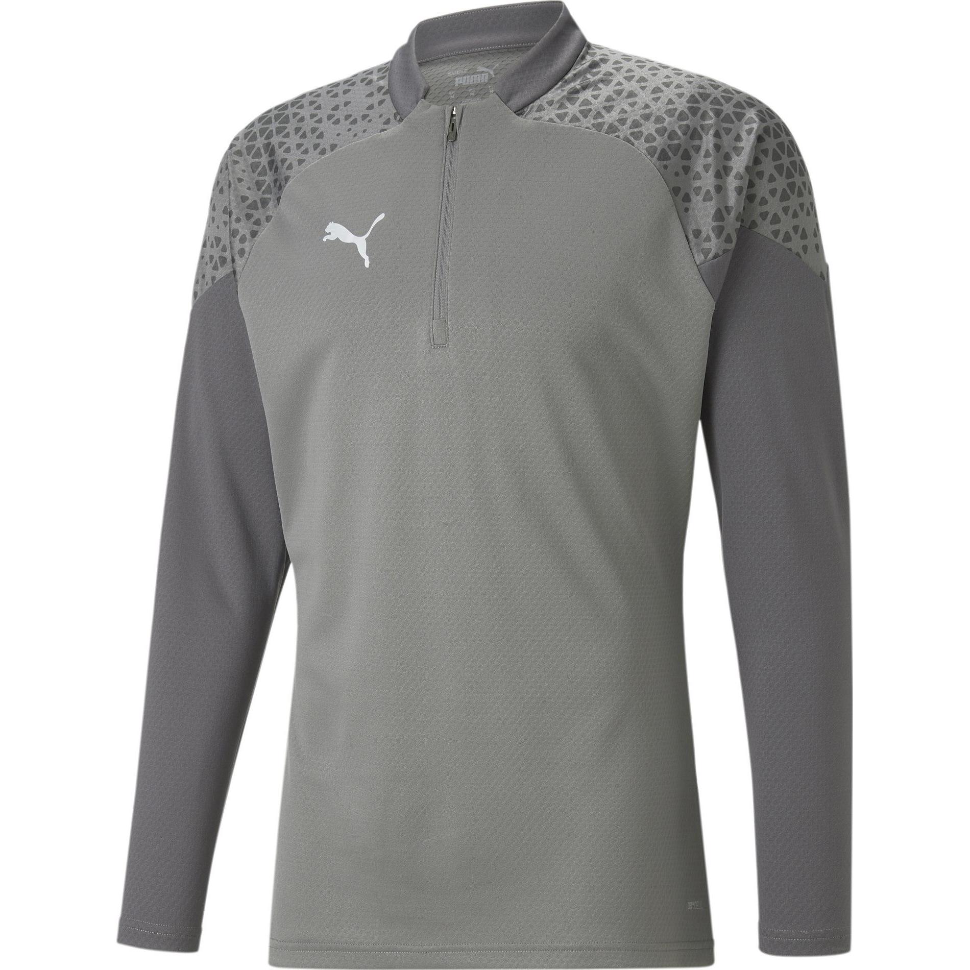 Puma, Herren, Sportshirt, teamCUP Training 1/4 Zip Top (M), Grau, M