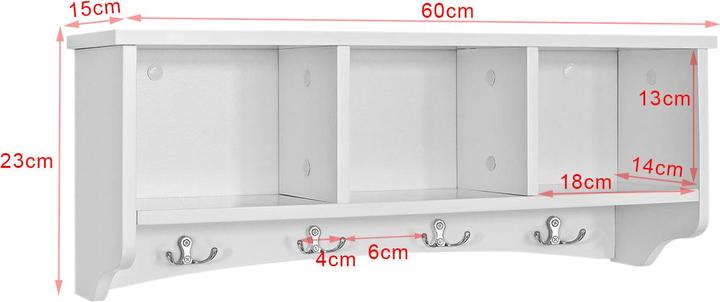 Produktbild SoBuy Wandgarderobe