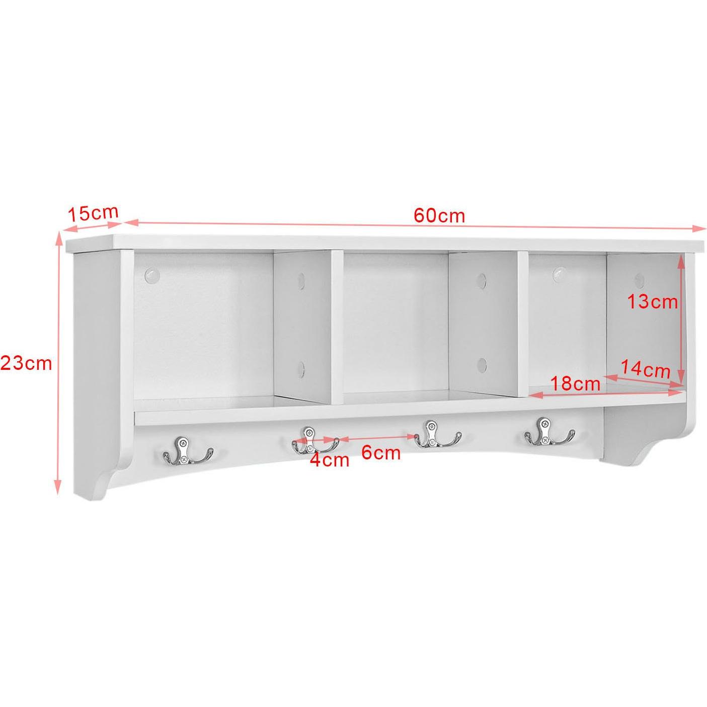 Thumbnail - SoBuy, Garderobe + Kleiderhaken, Wandgarderobe